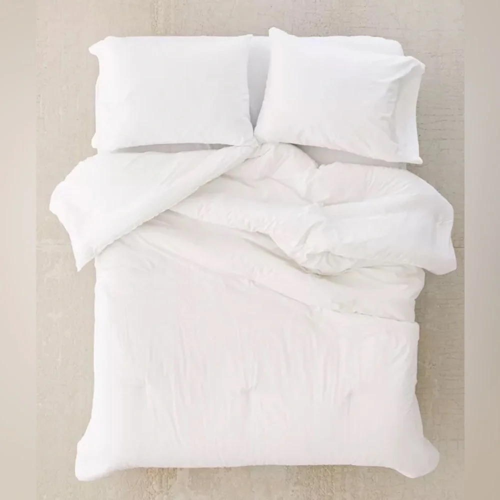 NWT Urban Outfitters Cotton Comforter & Sheet & Pilowcase Snooze Full/Queen Set
